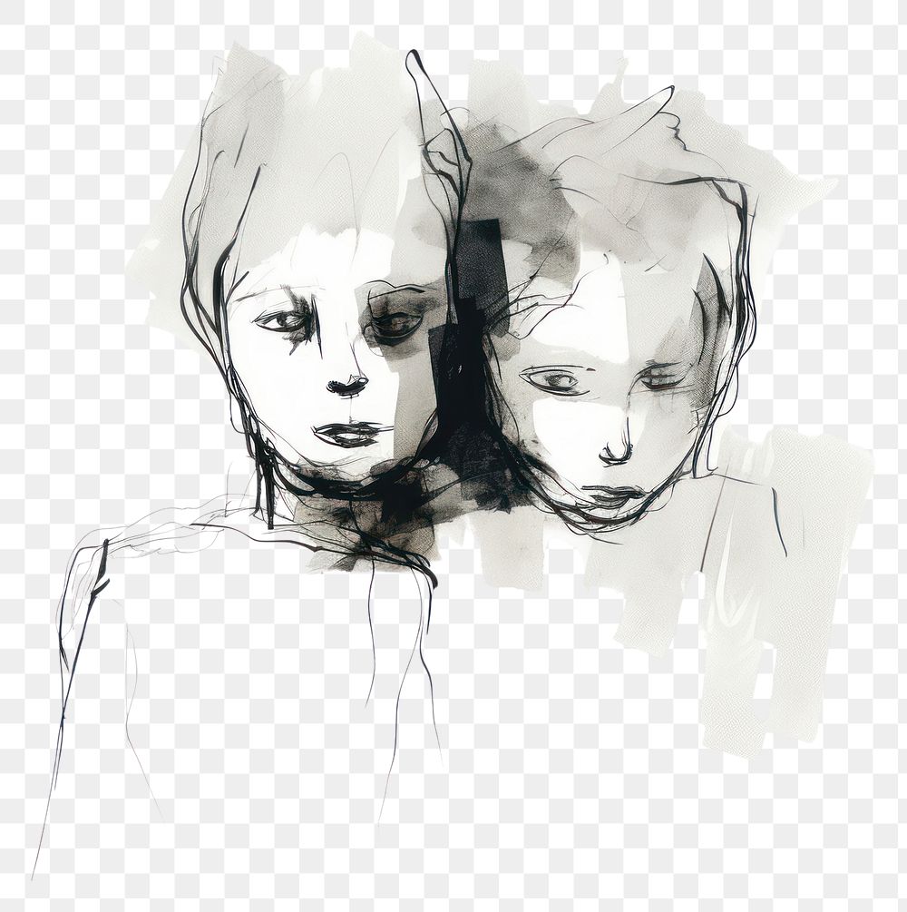 PNG Children drawing sketch art. AI generated Image by rawpixel.