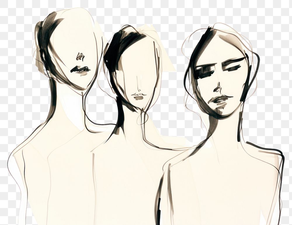 PNG Women drawing sketch adult. AI generated Image by rawpixel.
