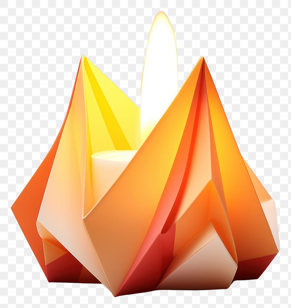 PNG Candle candle origami paper. AI generated Image by rawpixel.