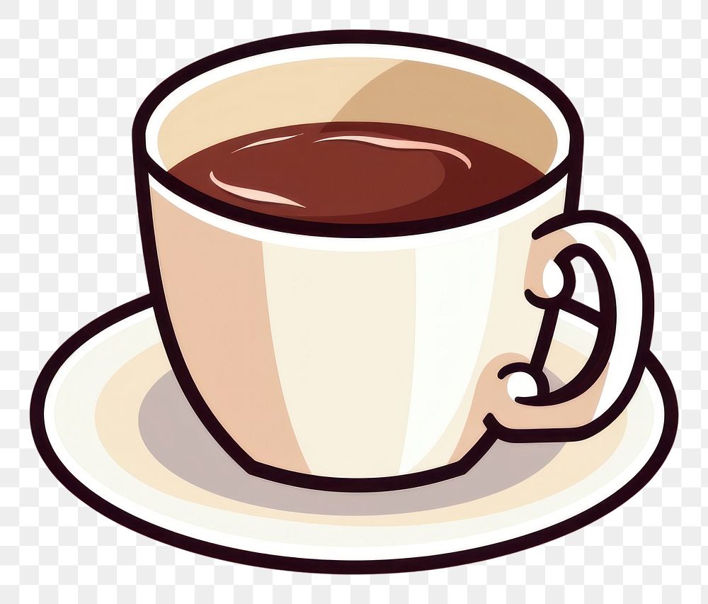 PNG Coffee cup saucer drink mug. 