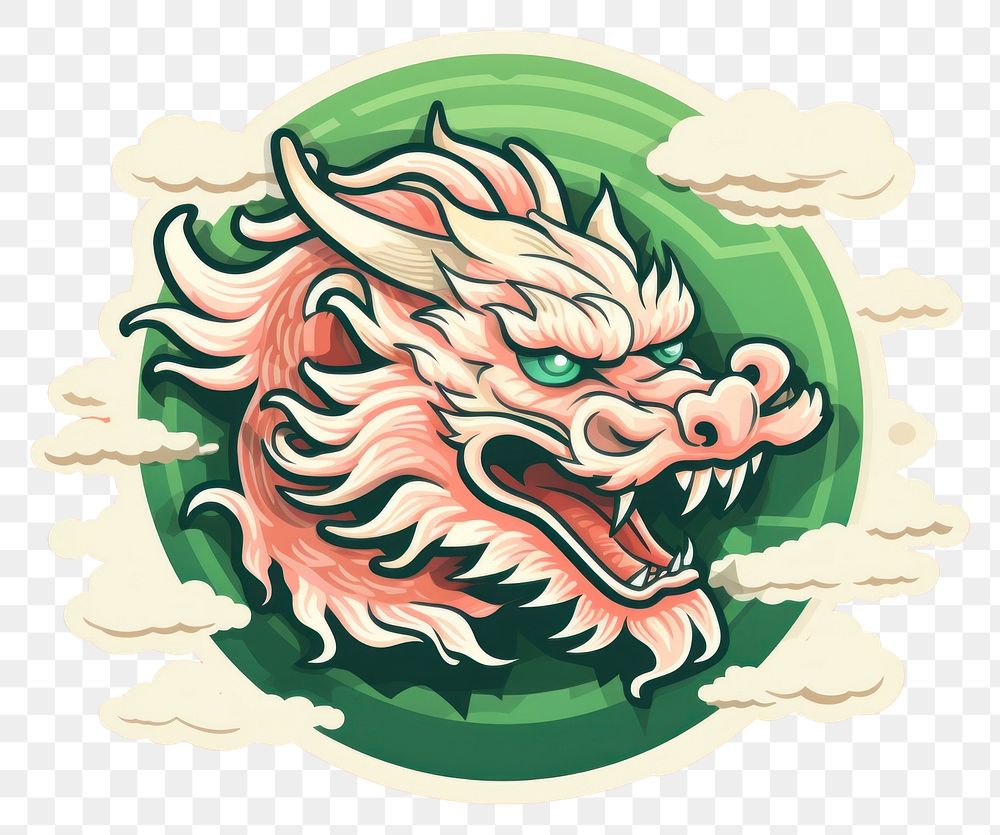 PNG Chinese dragon art representation creativity. AI generated Image by rawpixel.