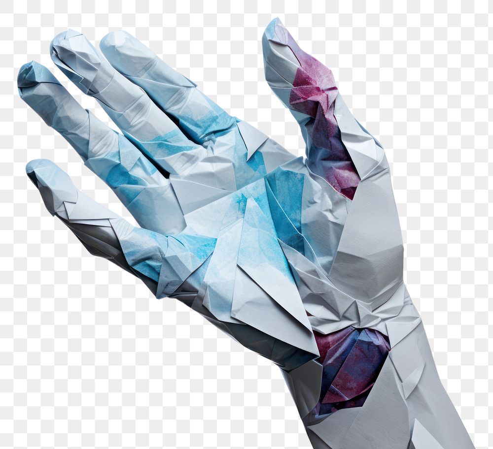 PNG Hand glove paper hand. AI generated Image by rawpixel.