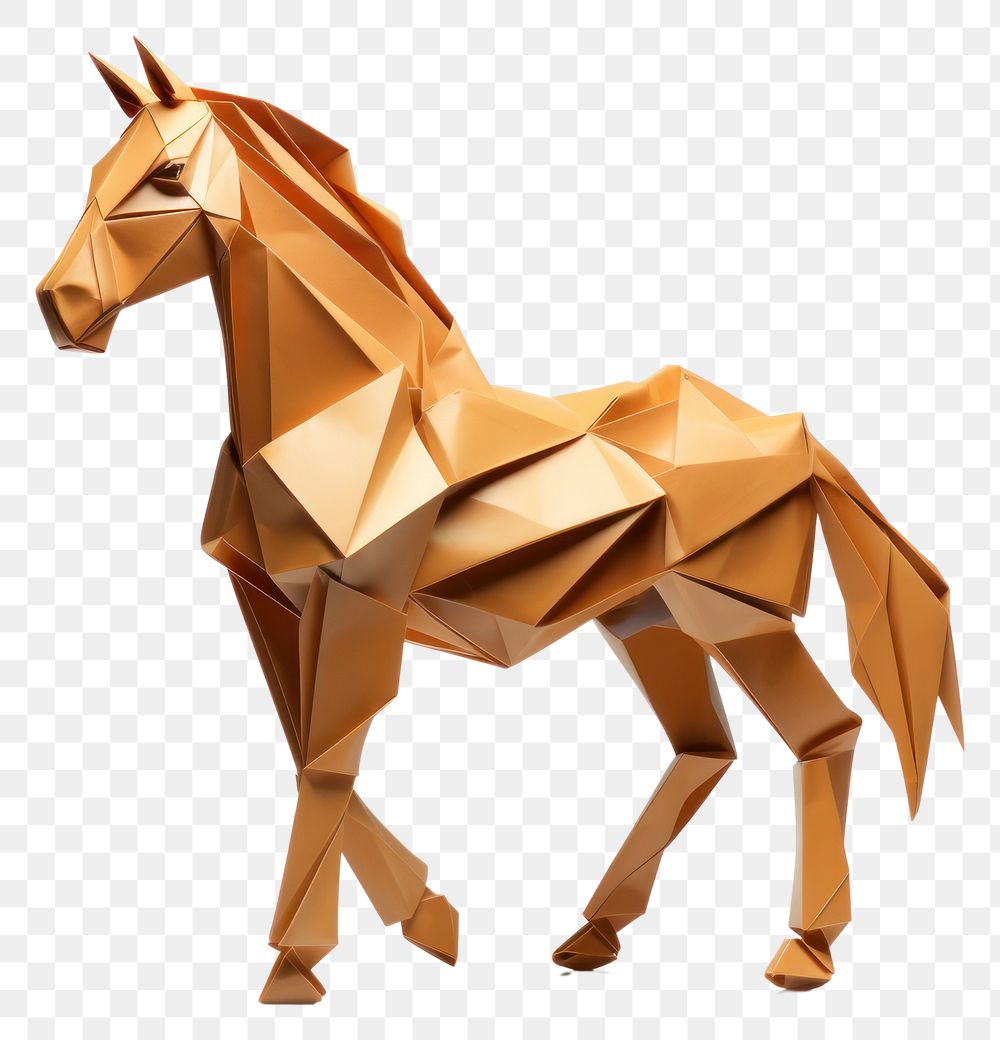 PNG Horse origami horse paper. AI generated Image by rawpixel.