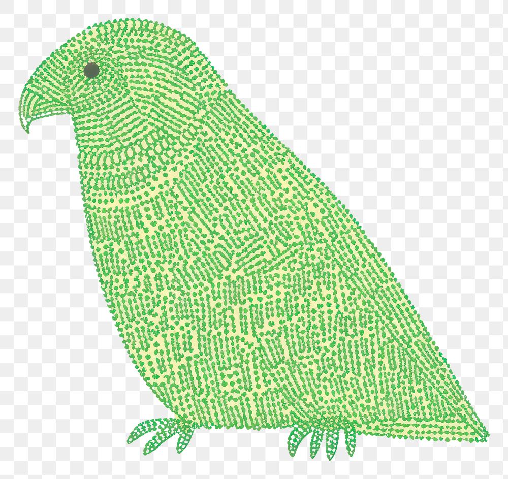PNG Green parot animal bird art. AI generated Image by rawpixel.