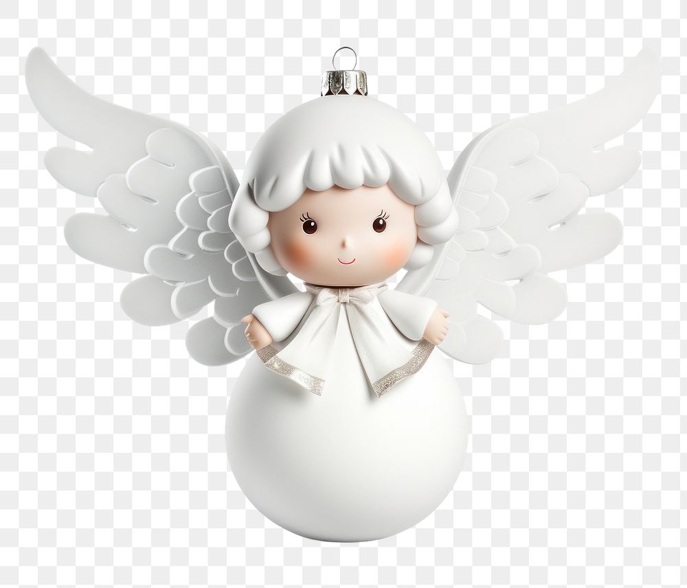 PNG Angel decoration christmas white. AI generated Image by rawpixel.