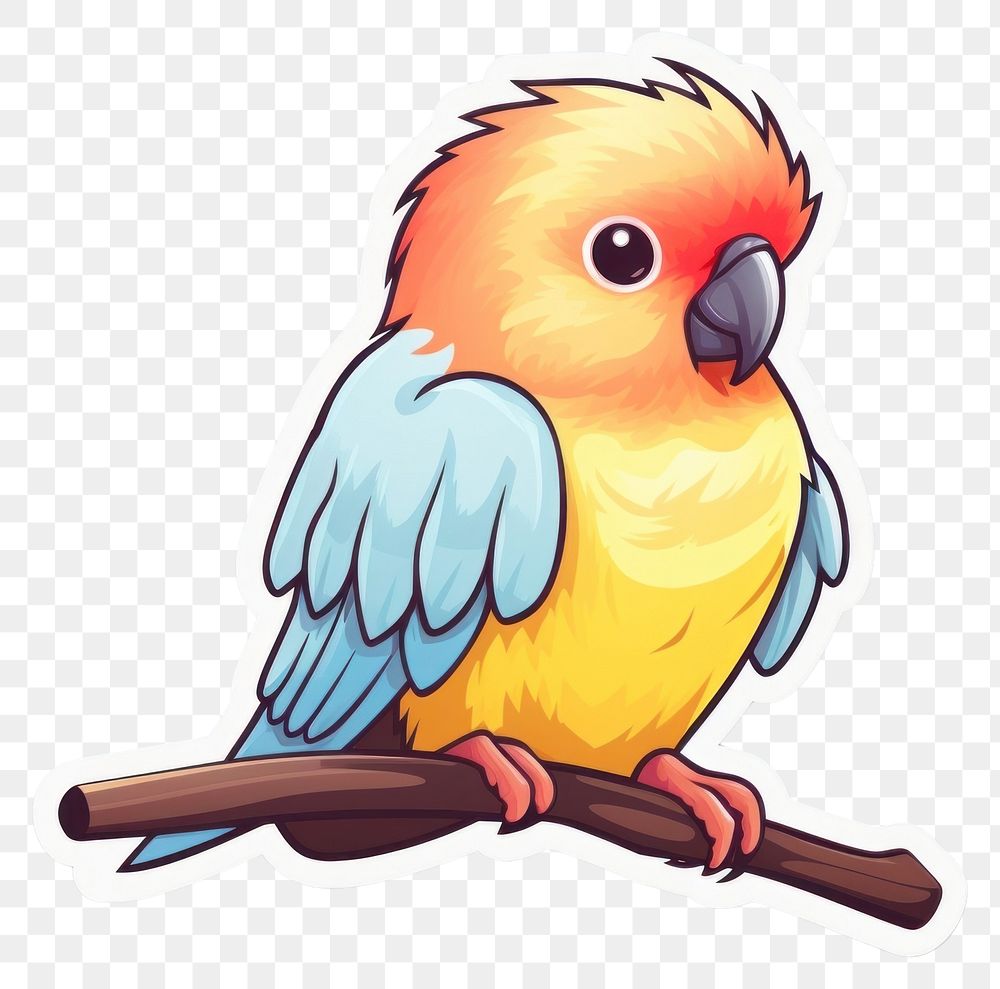 PNG Pet bird parrot animal beak. AI generated Image by rawpixel.