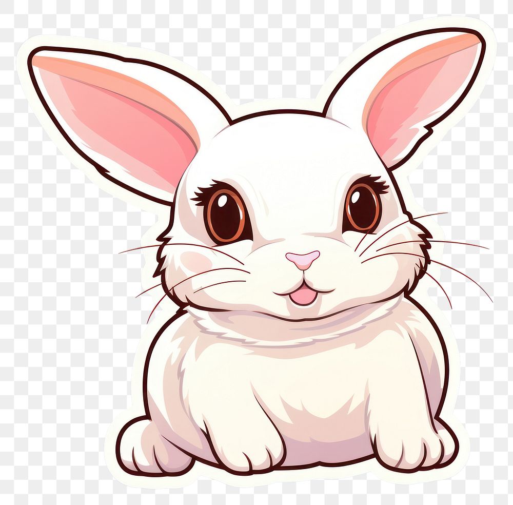 PNG Pet rabbit drawing animal mammal. AI generated Image by rawpixel.