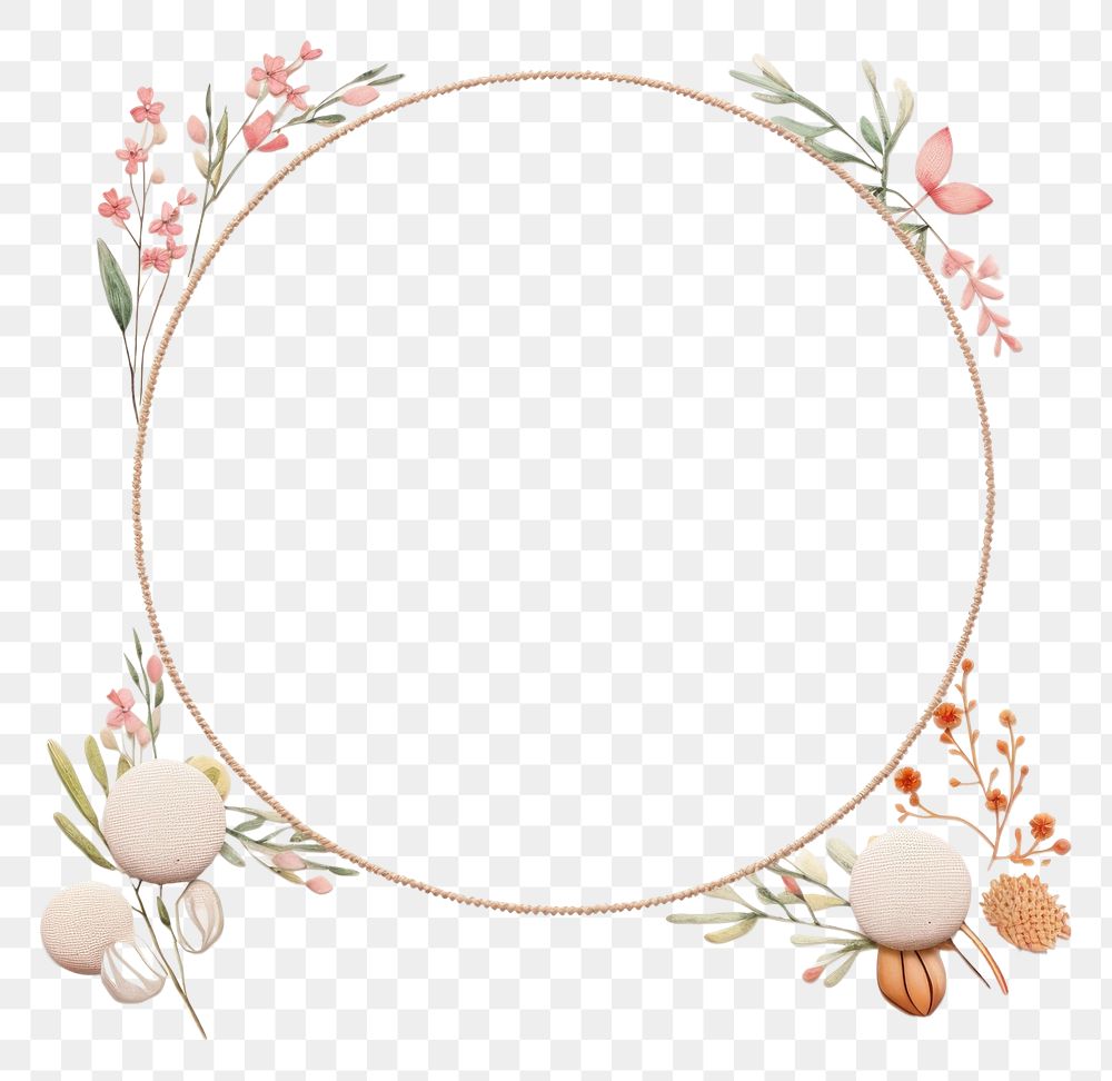 PNG Little Easter round border pattern circle accessories. AI generated Image by rawpixel.