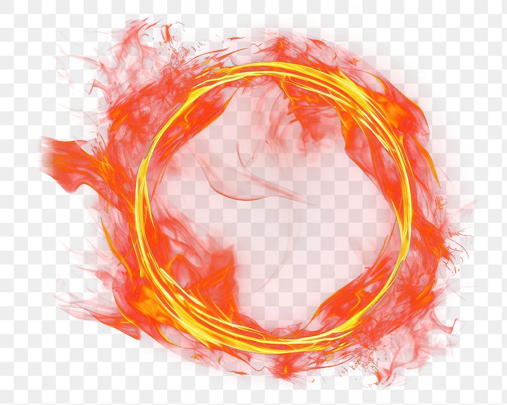 PNG Circle fire burning circle. 