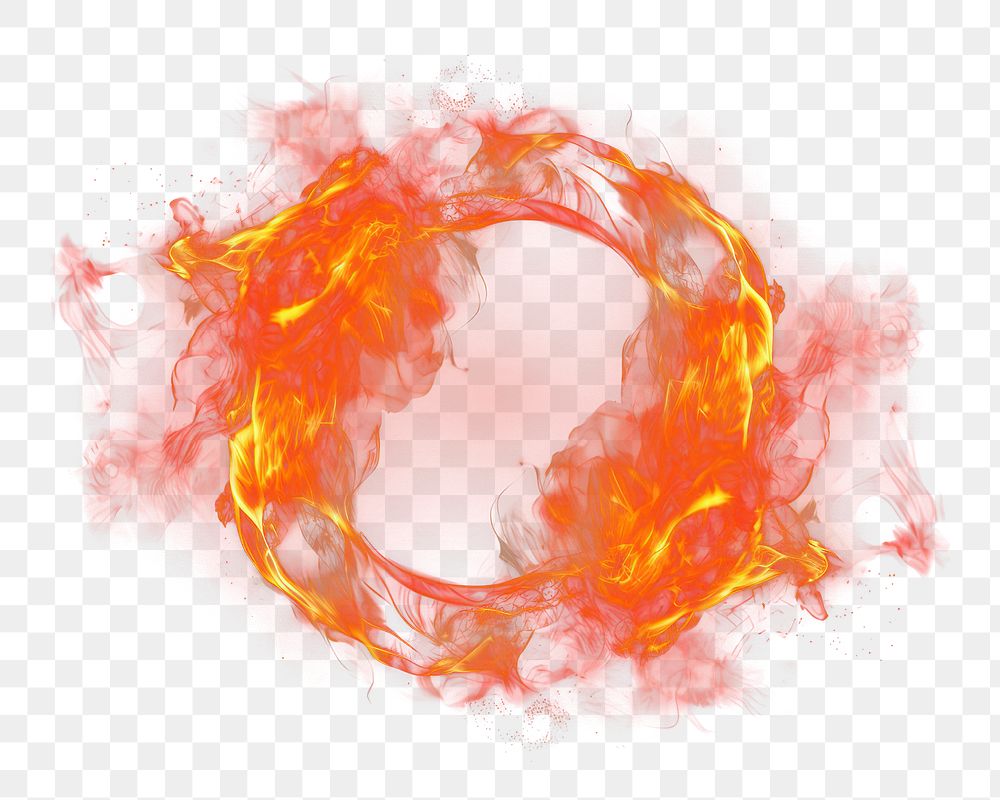 PNG Circle fire burning circle