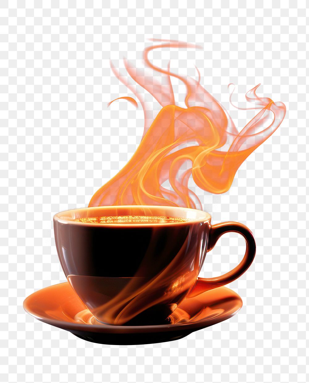 PNG Coffee coffee burning drink. AI generated Image by rawpixel.