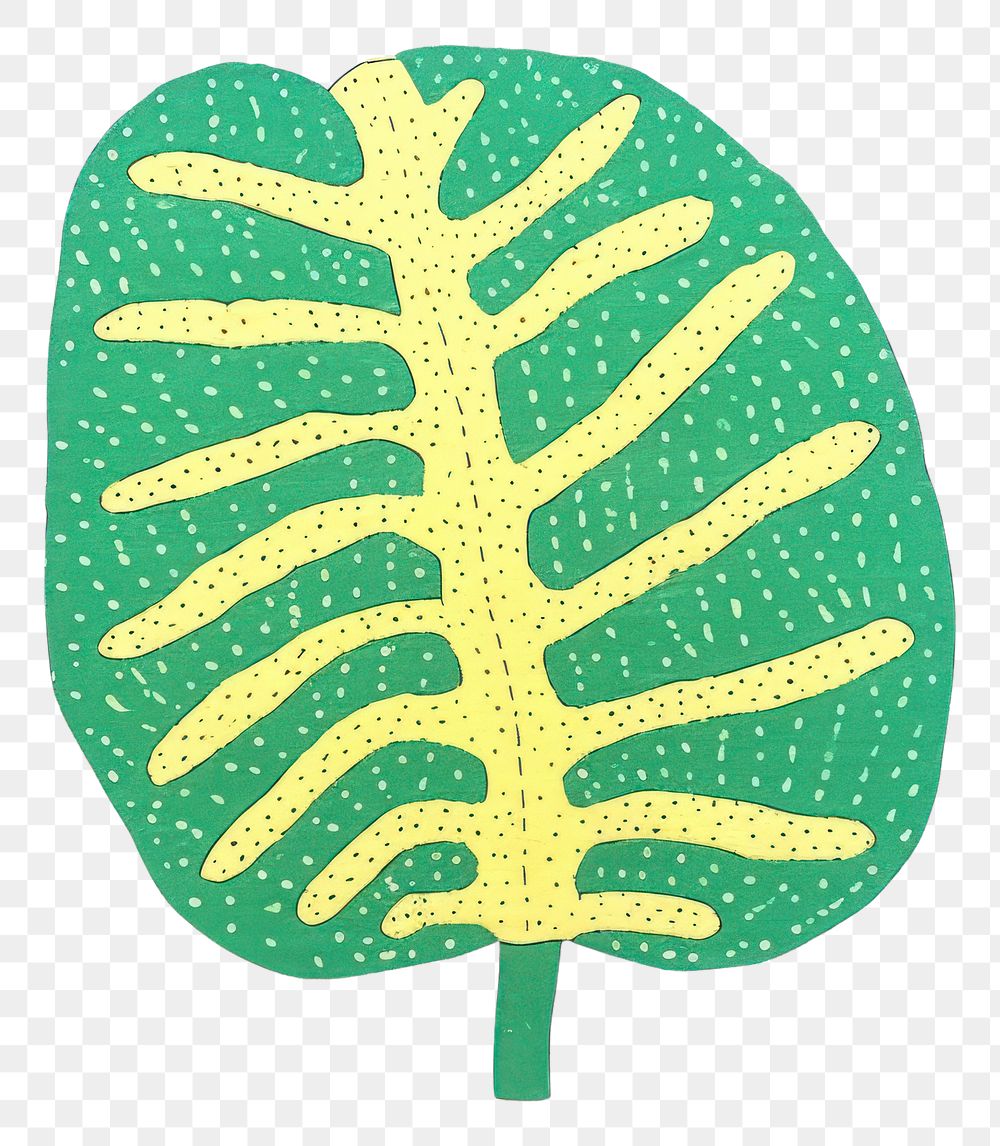 PNG Monstera leaf pattern plant white background. AI generated Image by rawpixel.