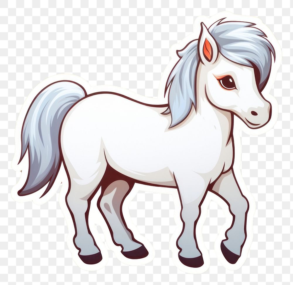 PNG Pony drawing animal mammal. AI generated Image by rawpixel.