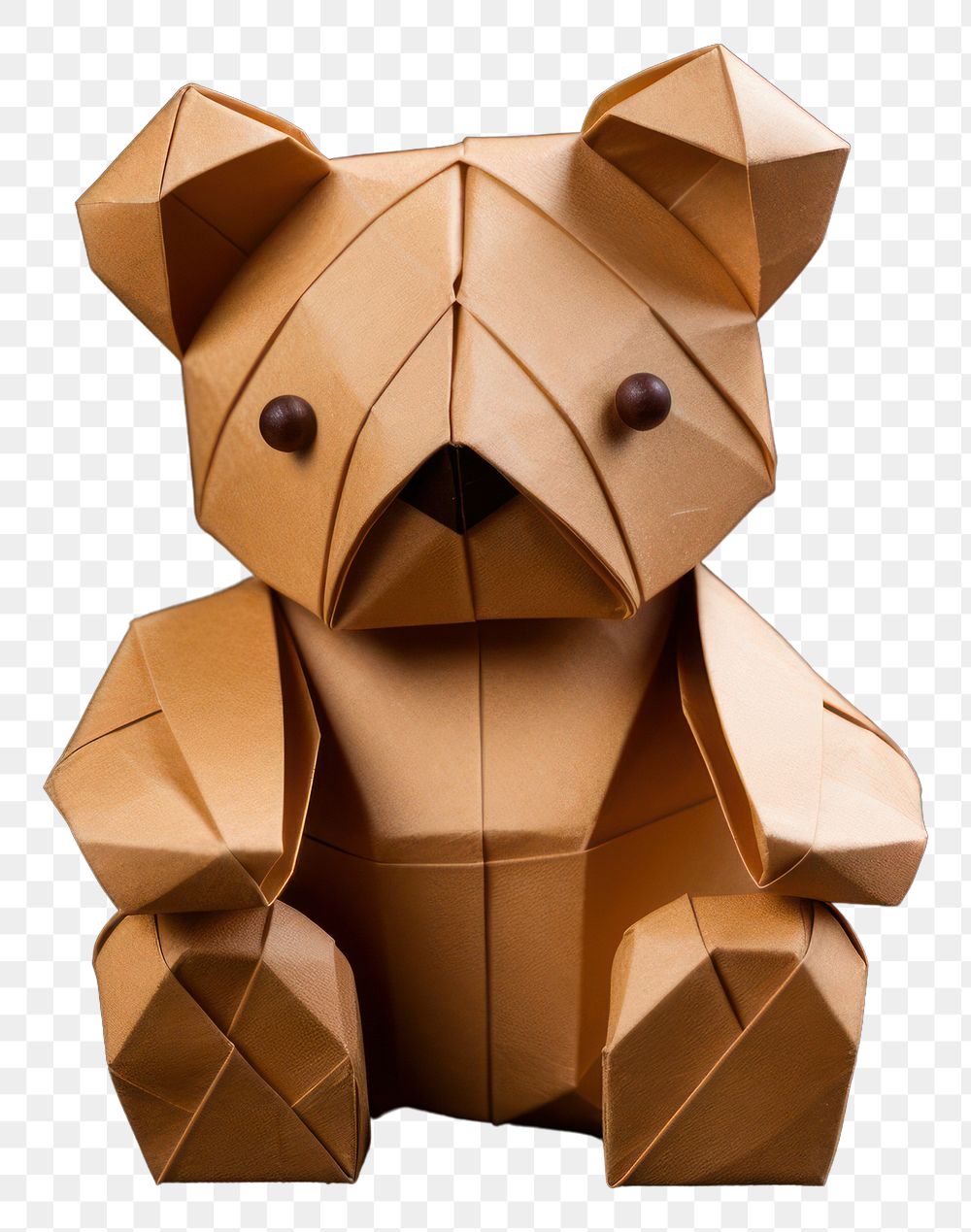 PNG Teddy bear origami art paper. AI generated Image by rawpixel.