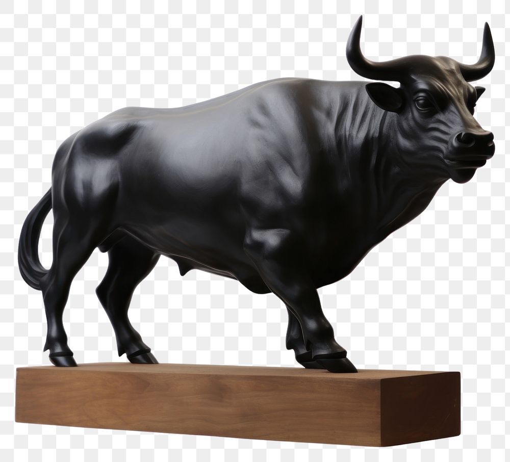 PNG Bull livestock figurine cattle. AI generated Image by rawpixel.