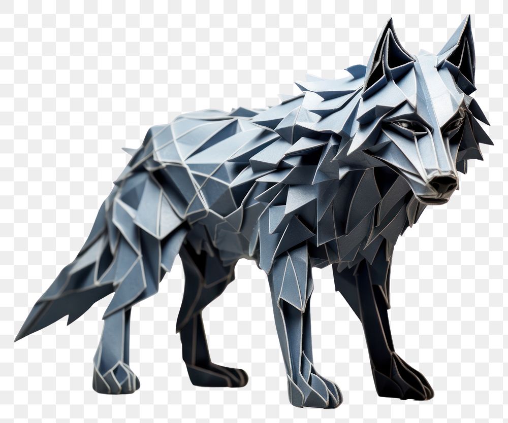 PNG Wolf wolf origami mammal. 