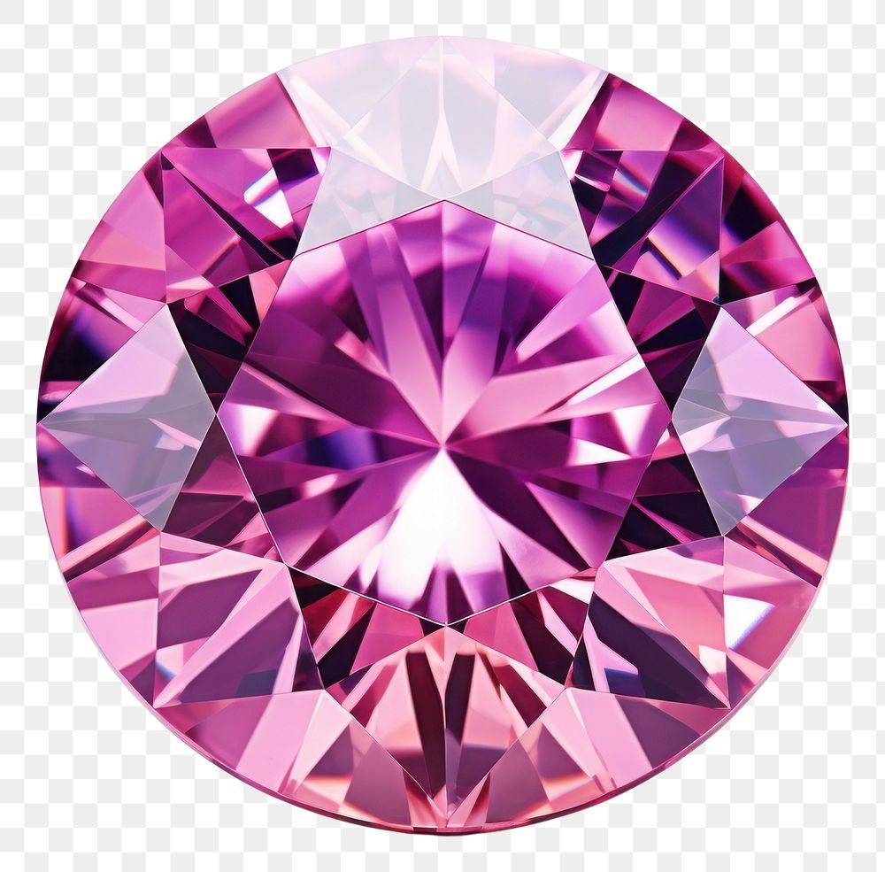 PNG Round shape gemstone amethyst jewelry diamond