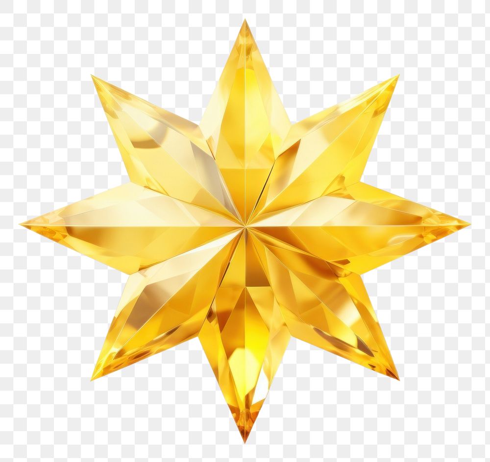 PNG Yellow star shaped gem gemstone jewelry gold. AI generated Image by rawpixel.