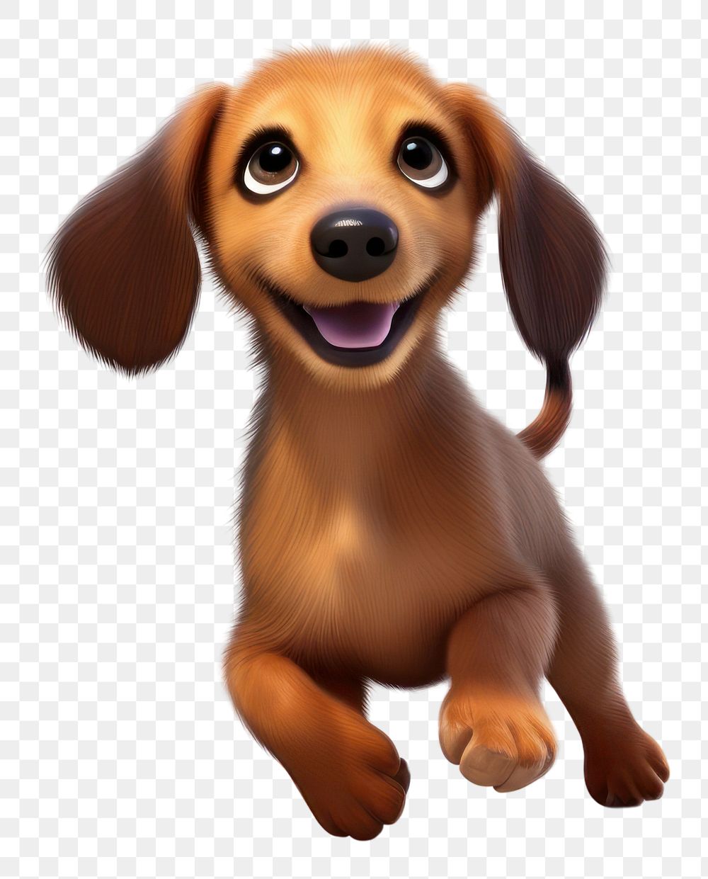 PNG Dachshund running mammal animal puppy. AI generated Image by rawpixel.