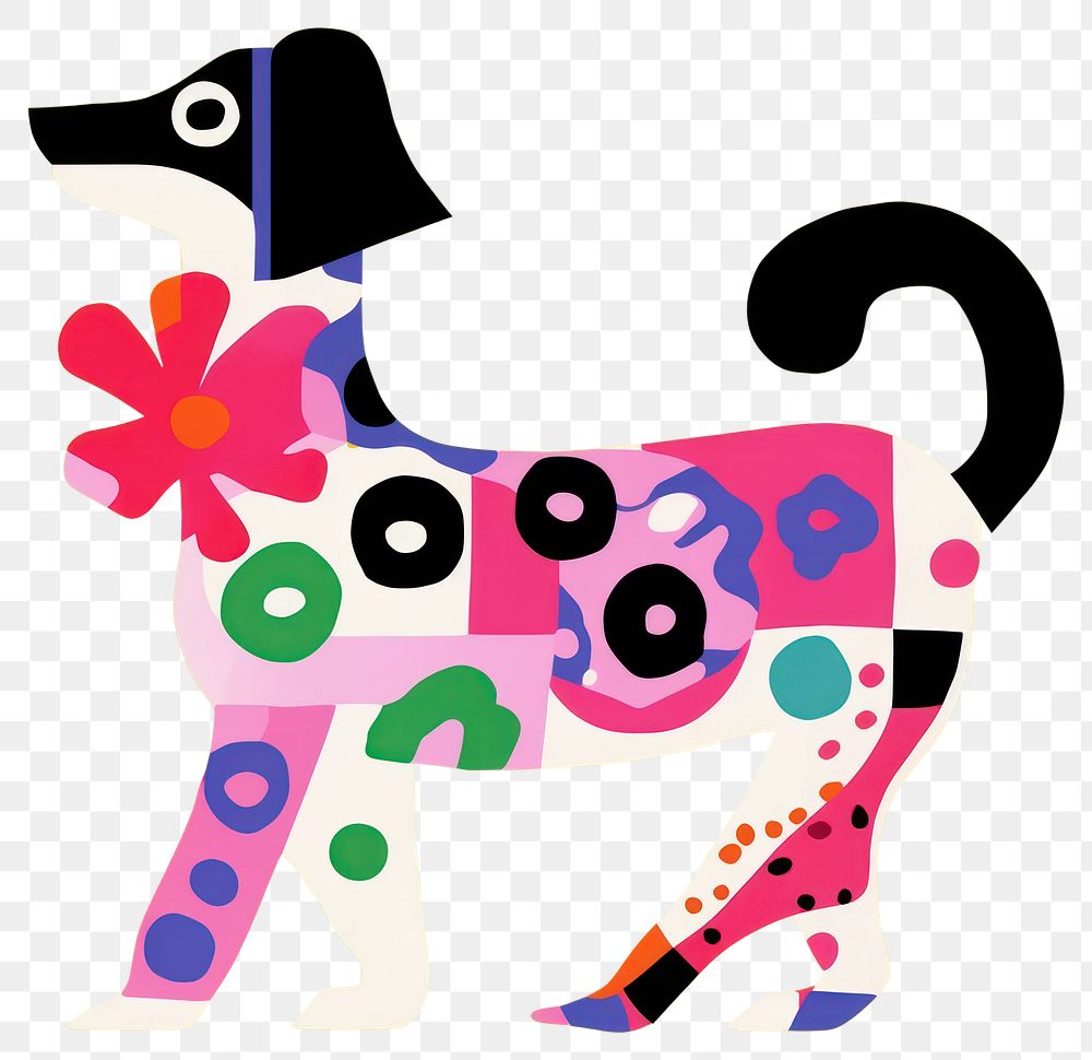 PNG  Dog mammal animal art. AI generated Image by rawpixel.