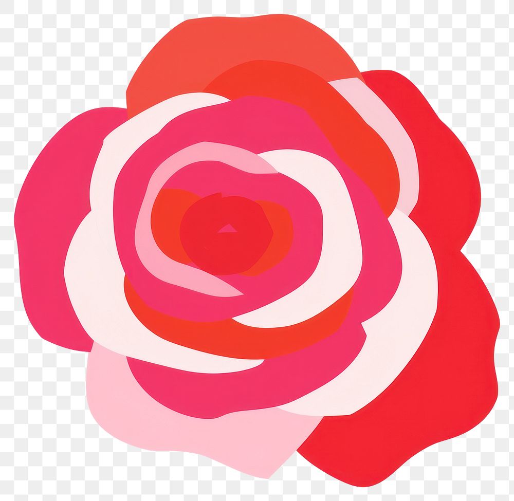 PNG  Red rose flower shape petal. AI generated Image by rawpixel.