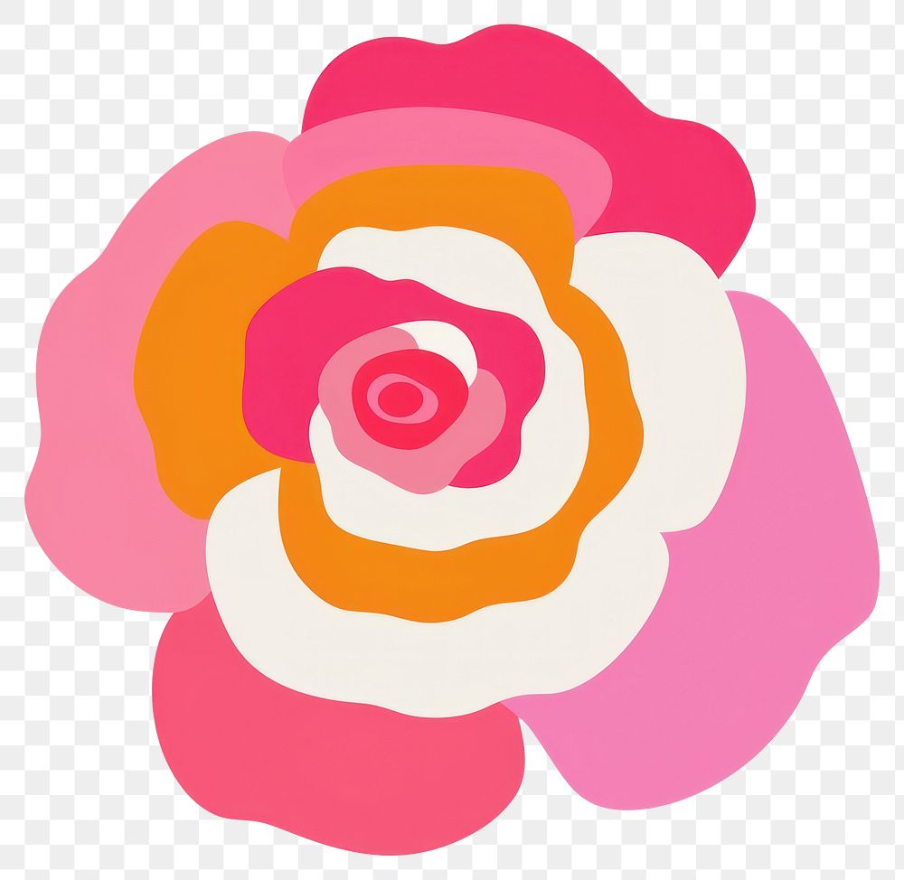 PNG  Rose flower shape petal. AI generated Image by rawpixel.