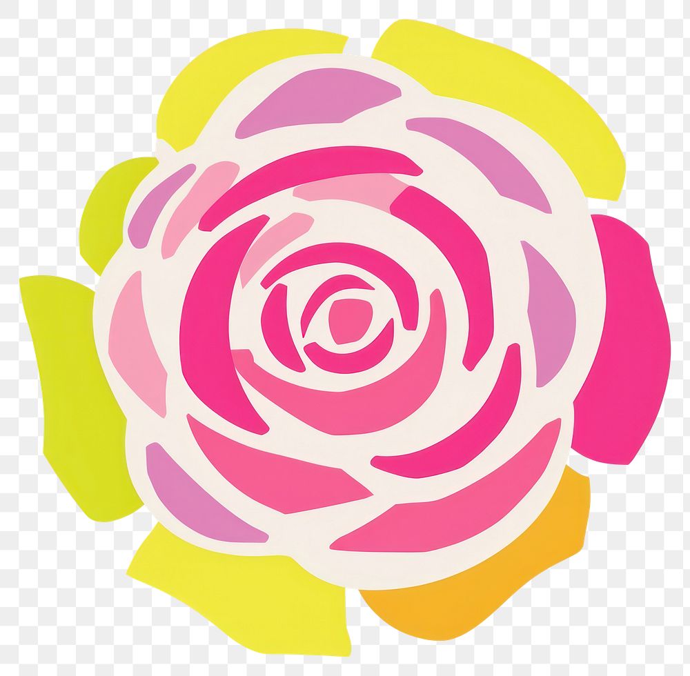 PNG  Rose flower shape plant. AI generated Image by rawpixel.