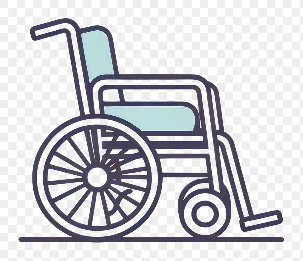 PNG Wheelchair line logo parasports. AI generated Image by rawpixel.