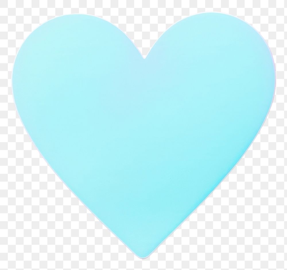 PNG Heart wit eyes shape turquoise pattern. AI generated Image by rawpixel.