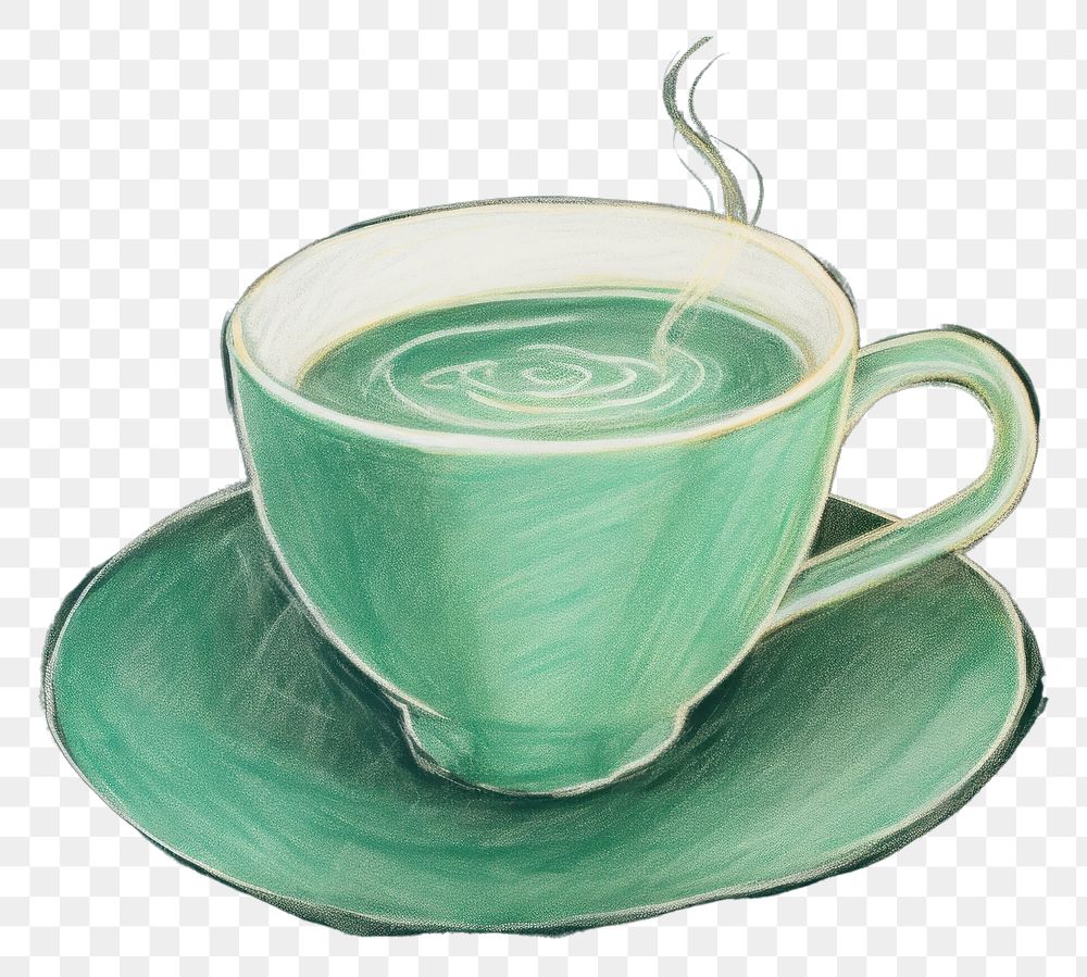 PNG Coffee cup saucer sketch drink. AI generated Image by rawpixel.