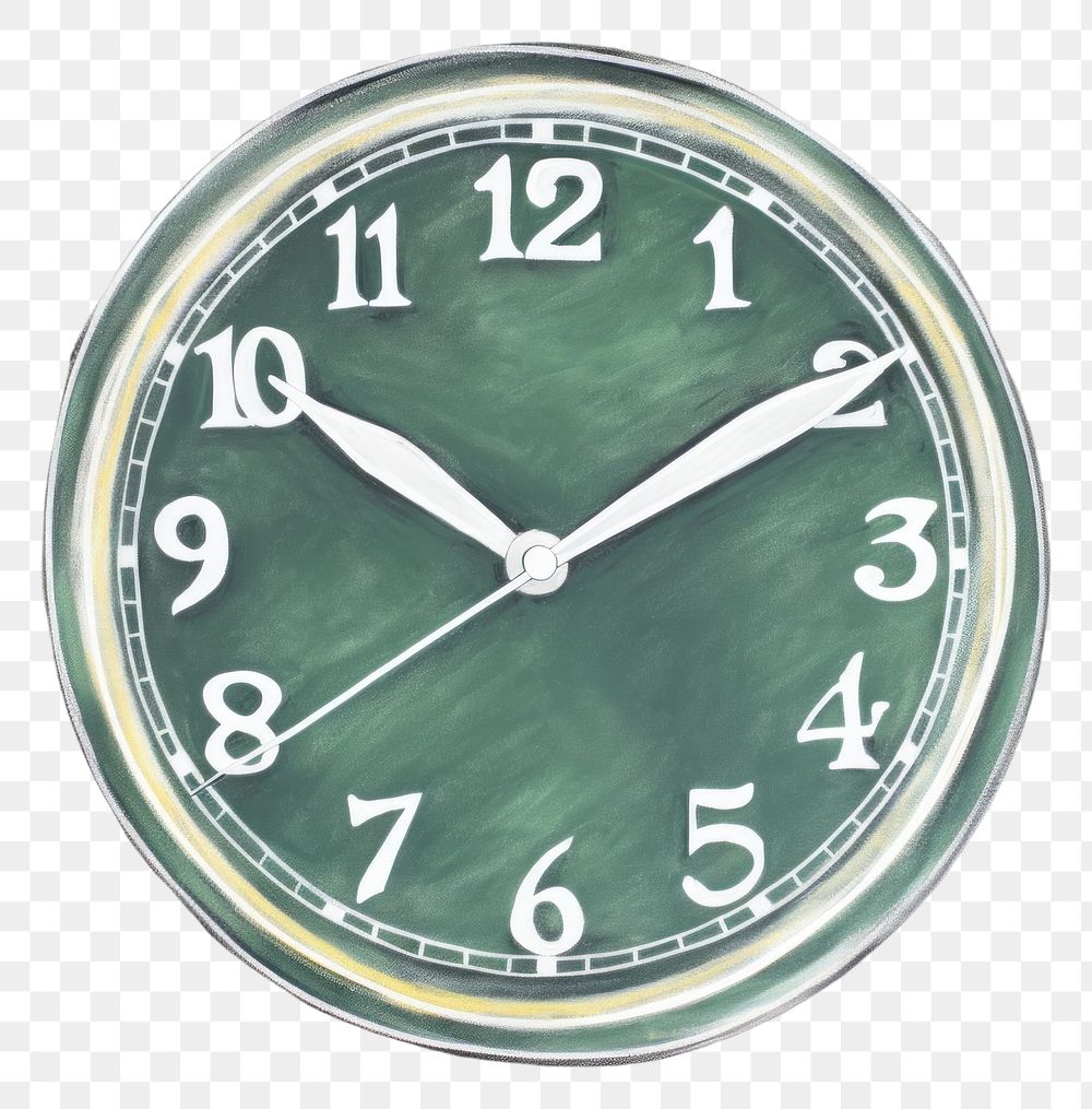 PNG Clock green accuracy deadline. AI generated Image by rawpixel.