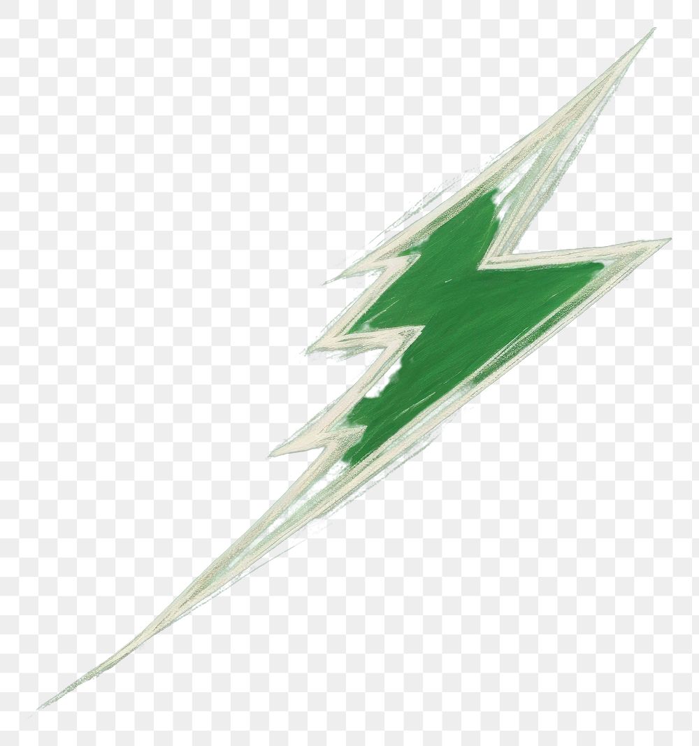PNG Bolt symbol sketch green. AI generated Image by rawpixel.