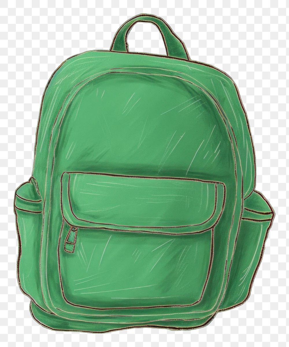 PNG Backpack green bag accessories. AI generated Image by rawpixel.