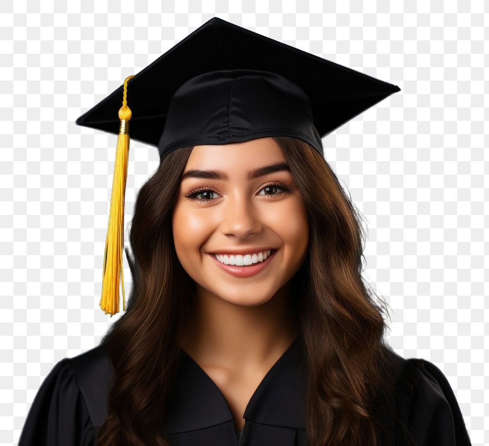 PNG  A student graduation woman adult intelligence certificate. AI generated Image by rawpixel.