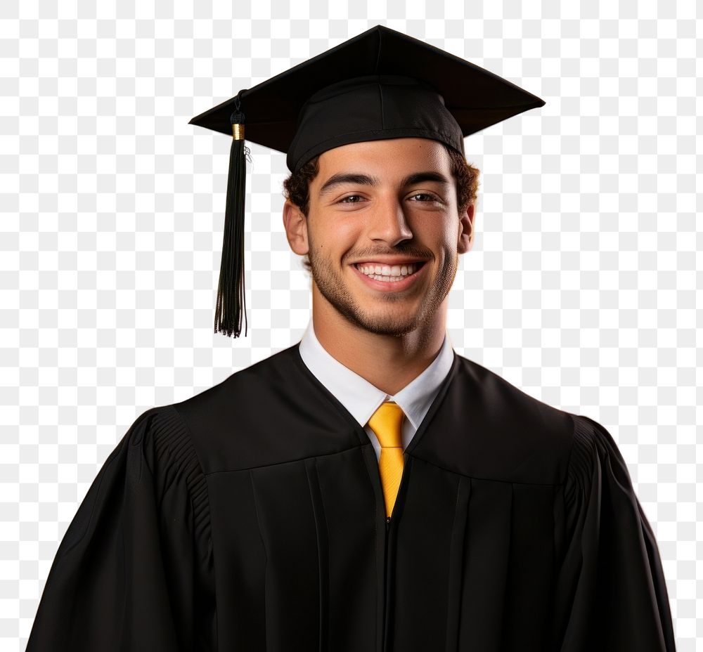 PNG  A student graduation men adult intelligence certificate. AI generated Image by rawpixel.