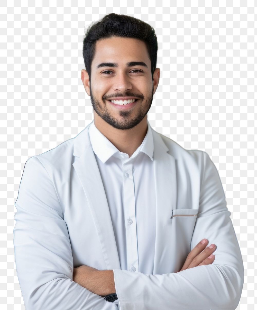 PNG  A smile student arab men holding book adult happiness portrait. AI generated Image by rawpixel.