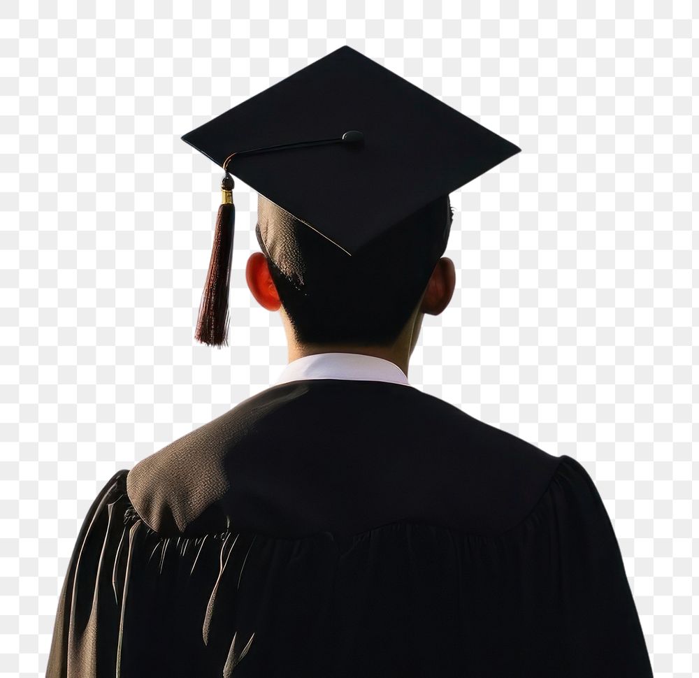 PNG Back men student graduation | Premium PNG - rawpixel