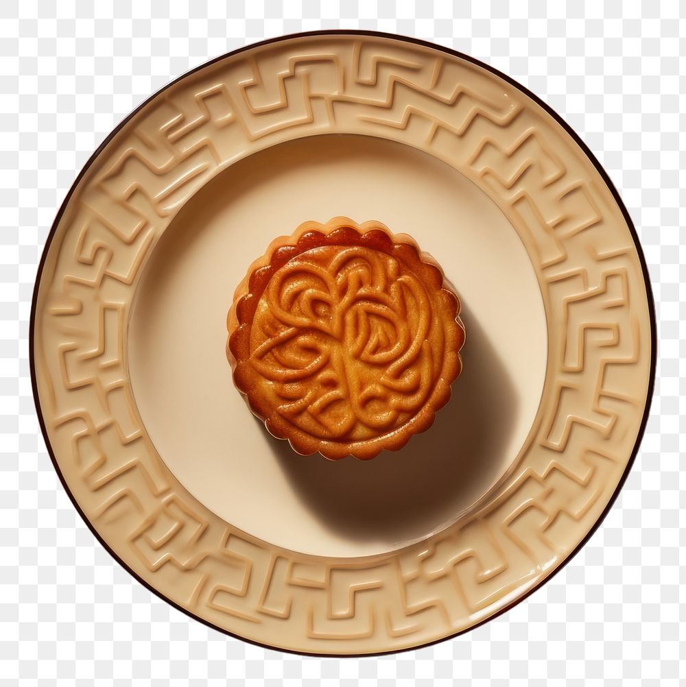 PNG  Moon cake dessert food dish. AI generated Image by rawpixel.