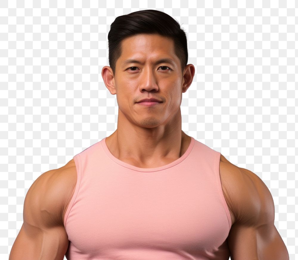 PNG Muscles Taiwanese man adult determination individuality. AI generated Image by rawpixel.