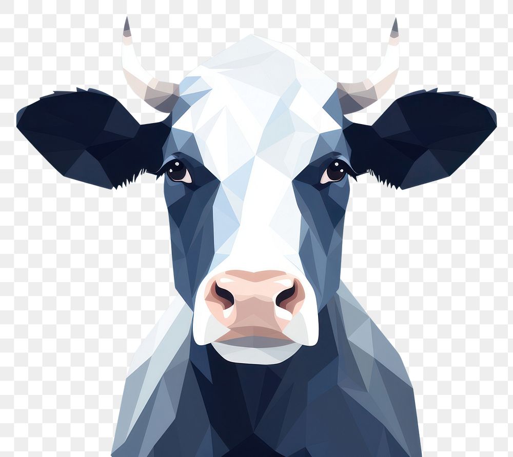 PNG Cow head livestock mammal cattle. AI generated Image by rawpixel.