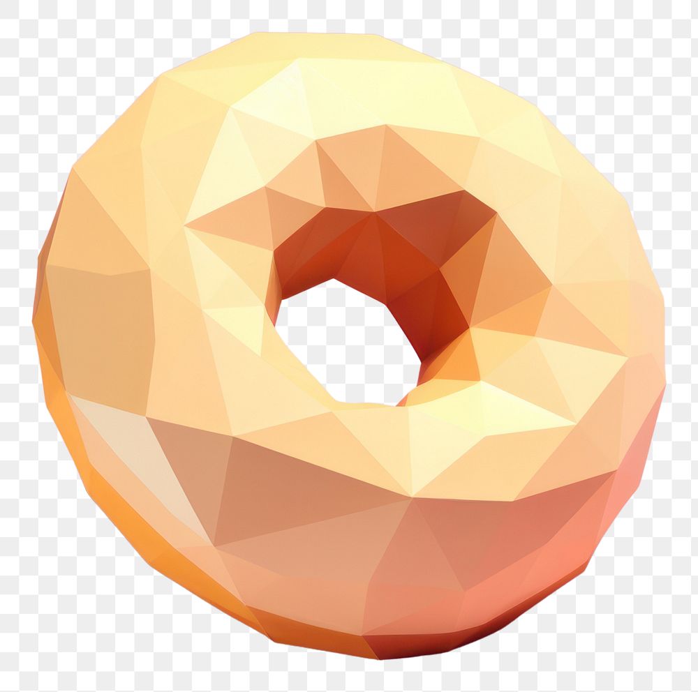 PNG Donut bagel food art. AI generated Image by rawpixel.