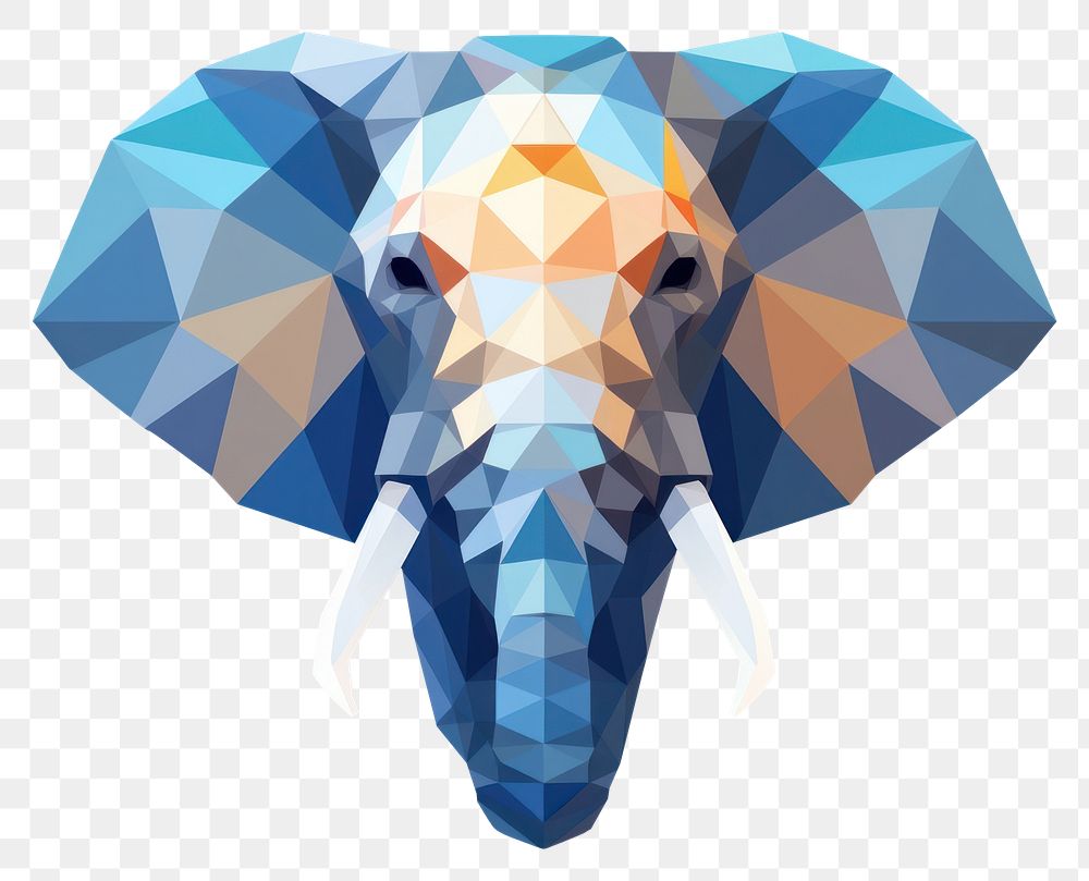 PNG Elephant head art wildlife animal. AI generated Image by rawpixel.