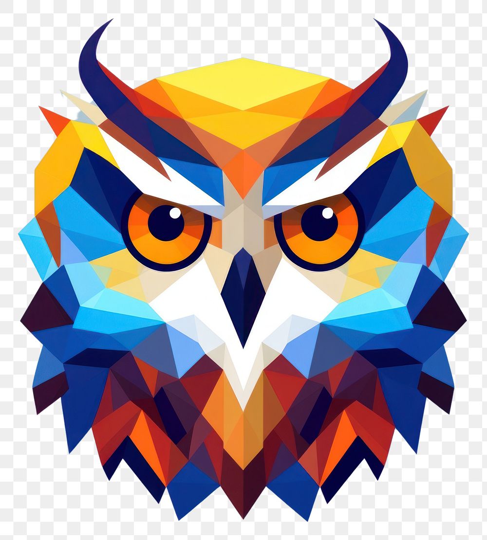 PNG Owl head art animal nature. AI generated Image by rawpixel.