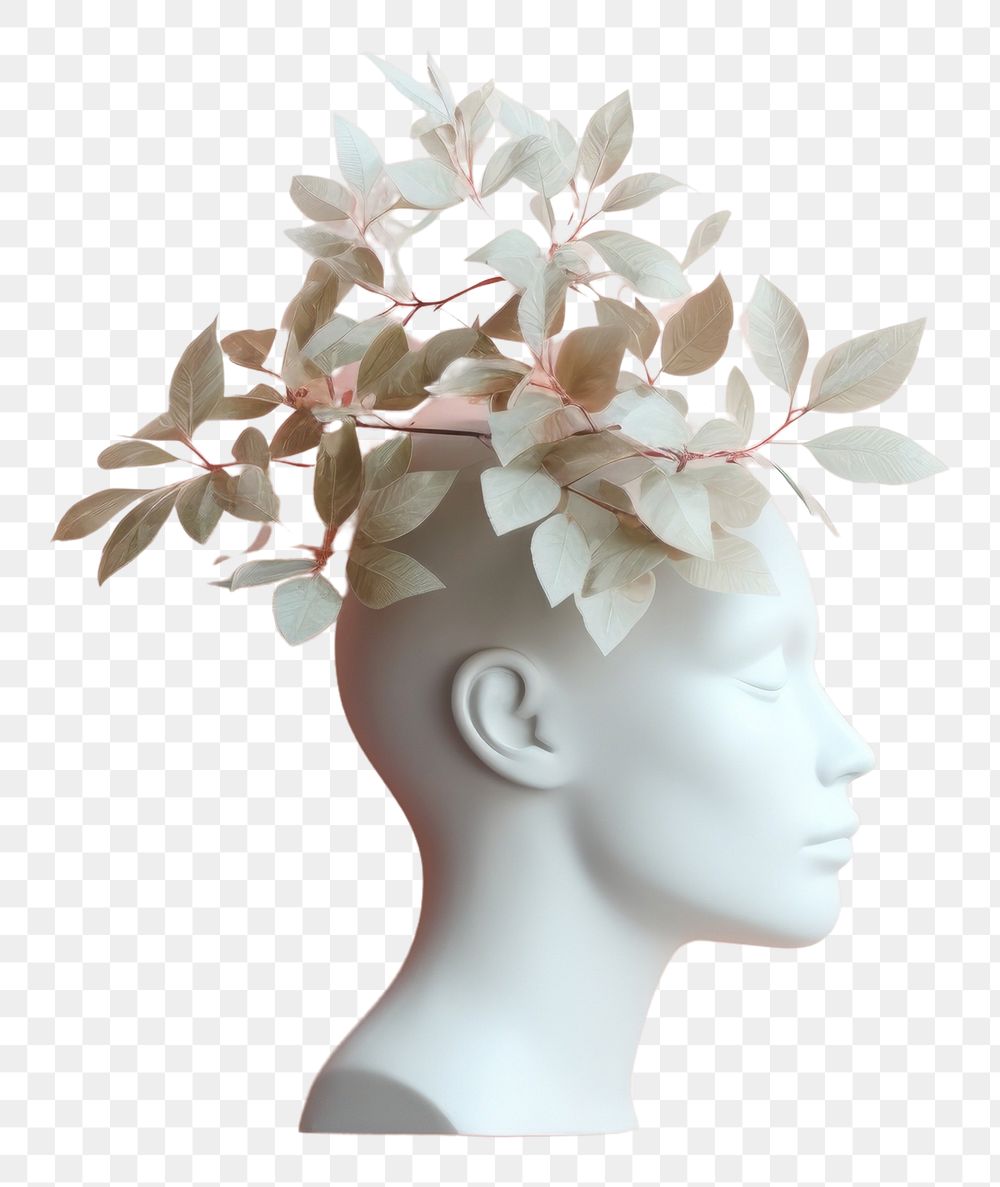 PNG Contemplation celebration headpiece floristry. AI generated Image by rawpixel.