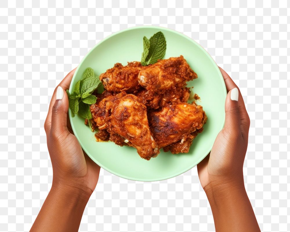 PNG Freshness roasted holding pakora. AI generated Image by rawpixel.