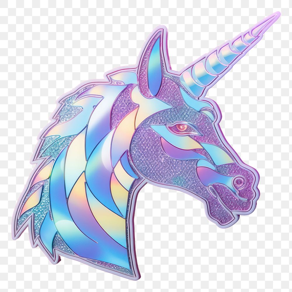 PNG Unicorn head animal purple art. AI generated Image by rawpixel.