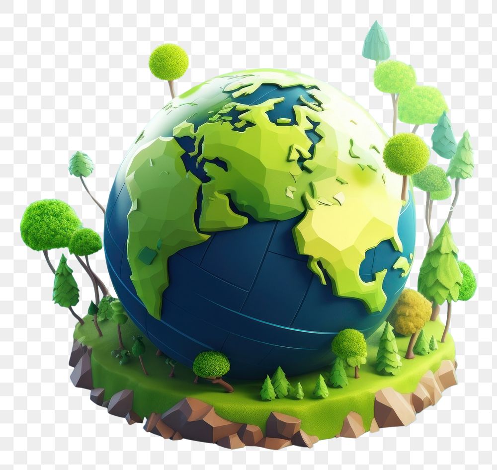 PNG Earth cartoon sphere planet. AI generated Image by rawpixel.
