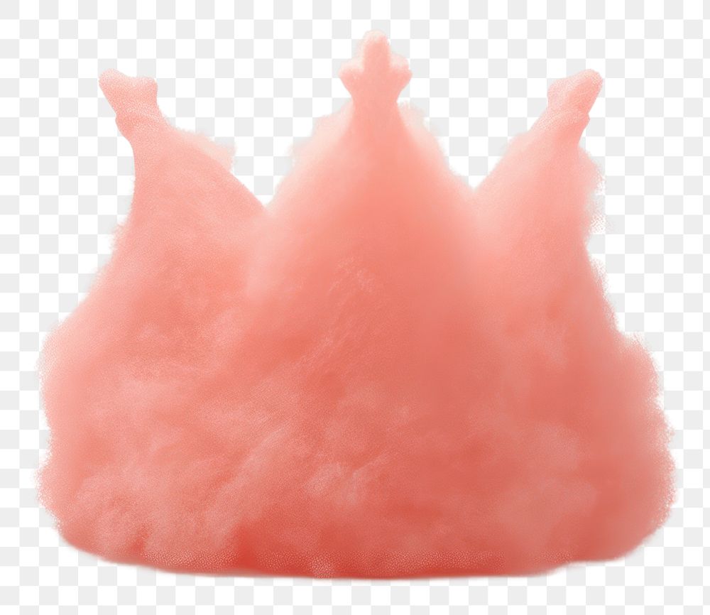 PNG Crown icon shape white background pink foam. AI generated Image by rawpixel.