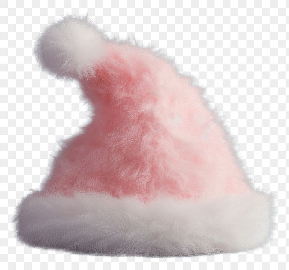 PNG Santa hat fur celebration christmas. AI generated Image by rawpixel.