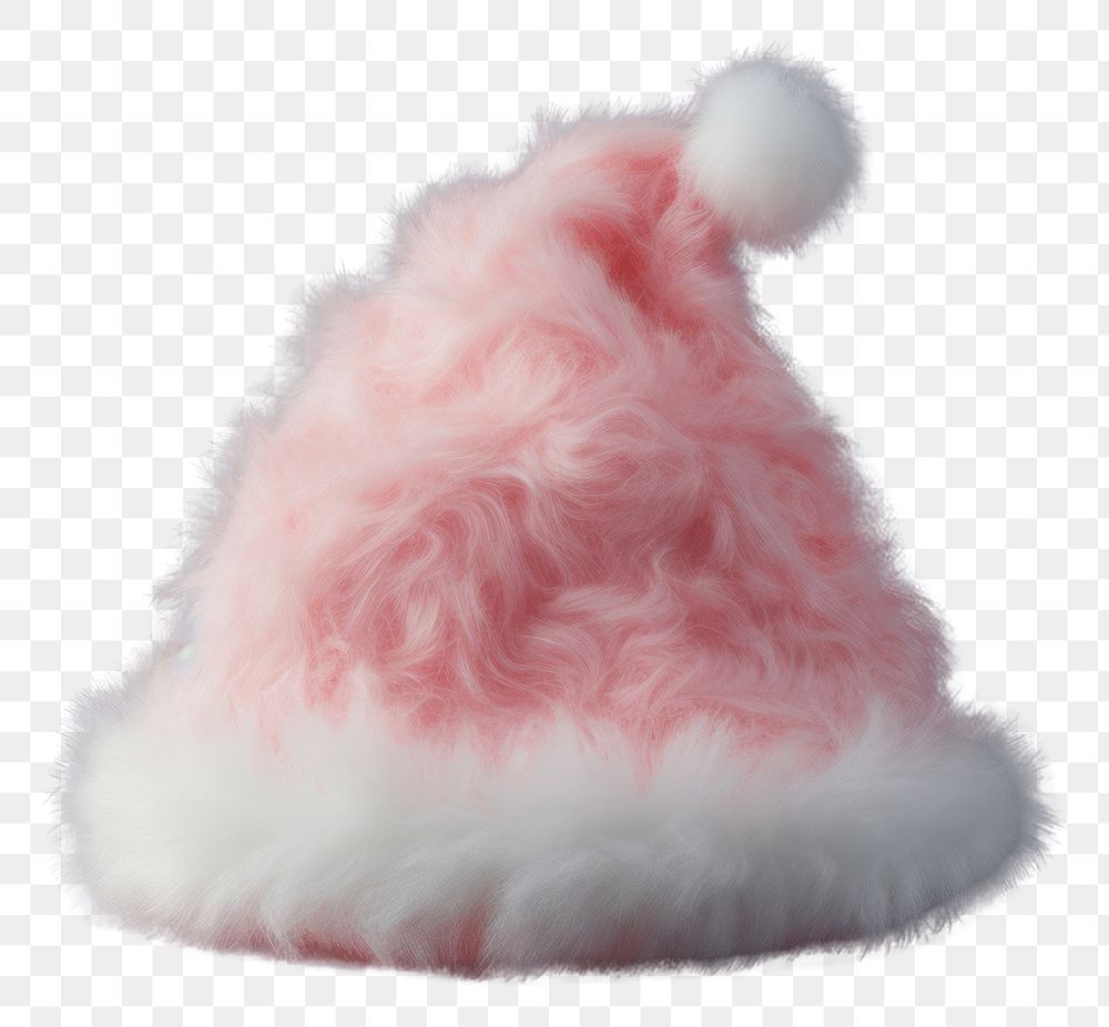 PNG Santa hat fur celebration christmas. AI generated Image by rawpixel.